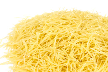 italian pasta (macaroni) isolated on white background