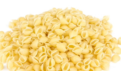 Heap of raw pasta (conchiglie)