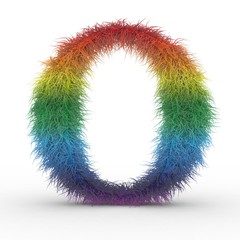 Texteffekt Haare Regenbogen O