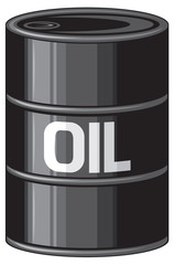 Black oil barrel