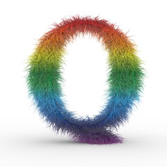 Texteffekt Haare Regenbogen Q