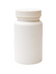 white plastic bottle of medicine