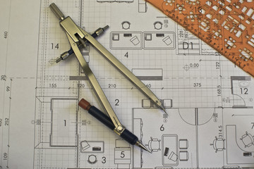 dividers on the architectural project
