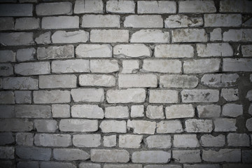 Obraz premium The white brick wall