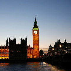 Fototapeta na wymiar Big Ben and Palace of Westminster