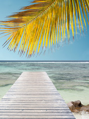 ponton aux Seychelles