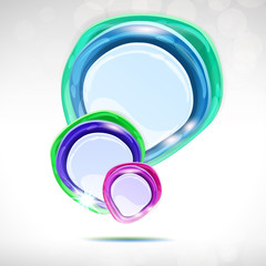 Obraz premium Speech bubble - abstract lustrous background.