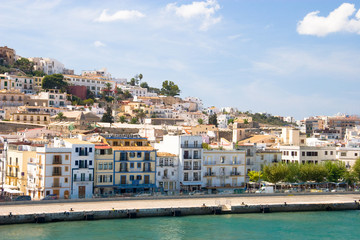 Naklejka premium Eivissa (Ibiza) cityscape