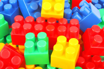 plastic bricks background