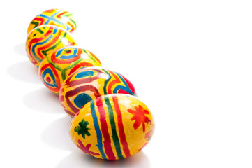 Five easter eggs, located a cascade