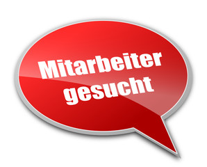 Sprechblase Mitarbeiter gesucht