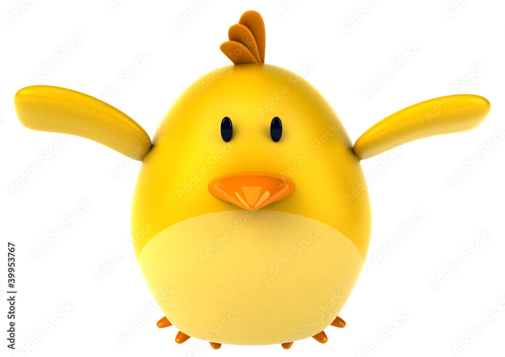Poster Oiseau jaune
