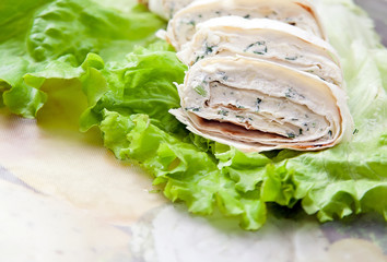 Rolls with cottage cheese