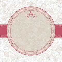 floral pattern with frame