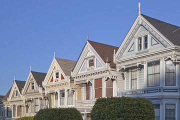 Victorian houses.
