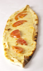 turkish special cheese pide close up