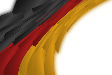 Abstract illustrated german color wave design for sport events