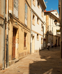 Nice houses in the old town of the city