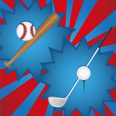 baseball and golf