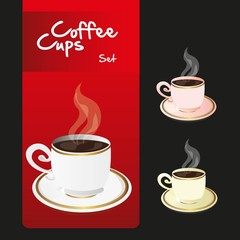 coffee cups set