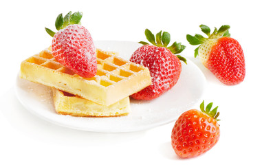 waffles with berries