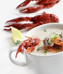 Soup with seafood