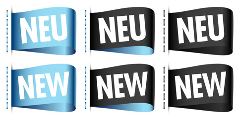 Label Neu/New Stitching Blue