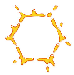 Honey hexahedron  splash.