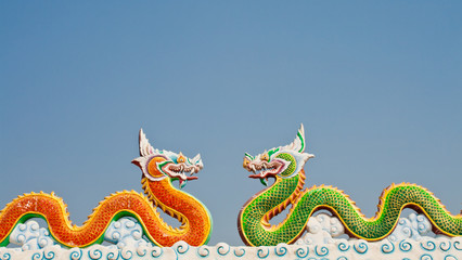 Obraz premium Serpent statue