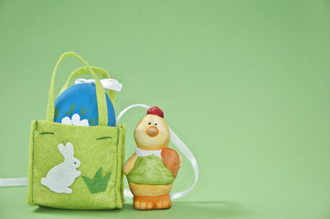 Easter egg with chicken