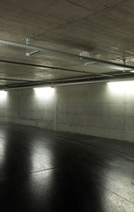 new underground parking, tunnel