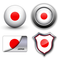 Japan flag icons