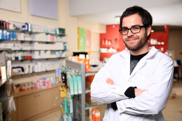 young male pharmacist