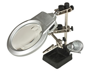Third hand magnifier