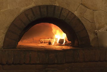 Obraz premium Pizza Oven in Rome Italy
