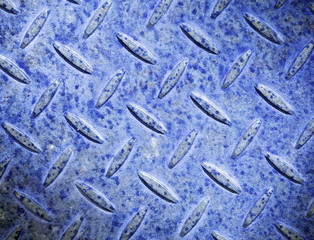 Metallblech blau