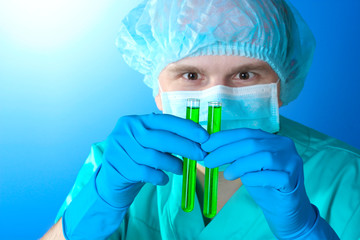 scientist working in chemistry laboratory.