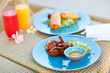 Delicious asian food