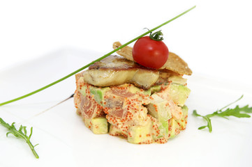 салат из икры и мяса