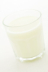 fresh glass of milk