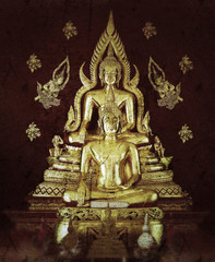 lord buddha statue in thai temple