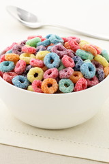 kids delicious and nutritious cereal loops or fruit cereal