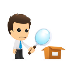 funny cartoon office worker