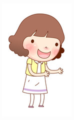 close-up of girl smiling