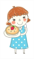 close-up of girl standing