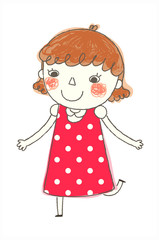 close-up of girl standing