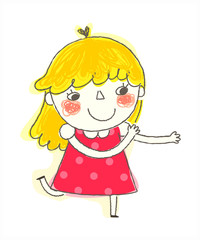 close-up of girl standing