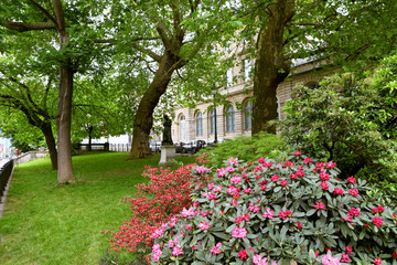 Spring park in Paris