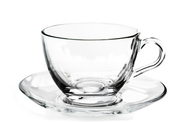Glass cup.