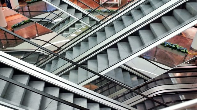 Escalators in a department Store